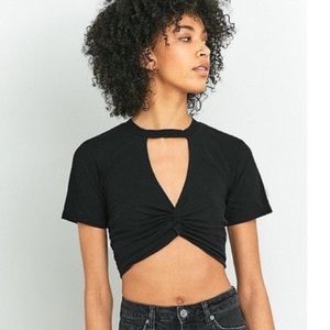 Urban Outfitters Black Cutout Top